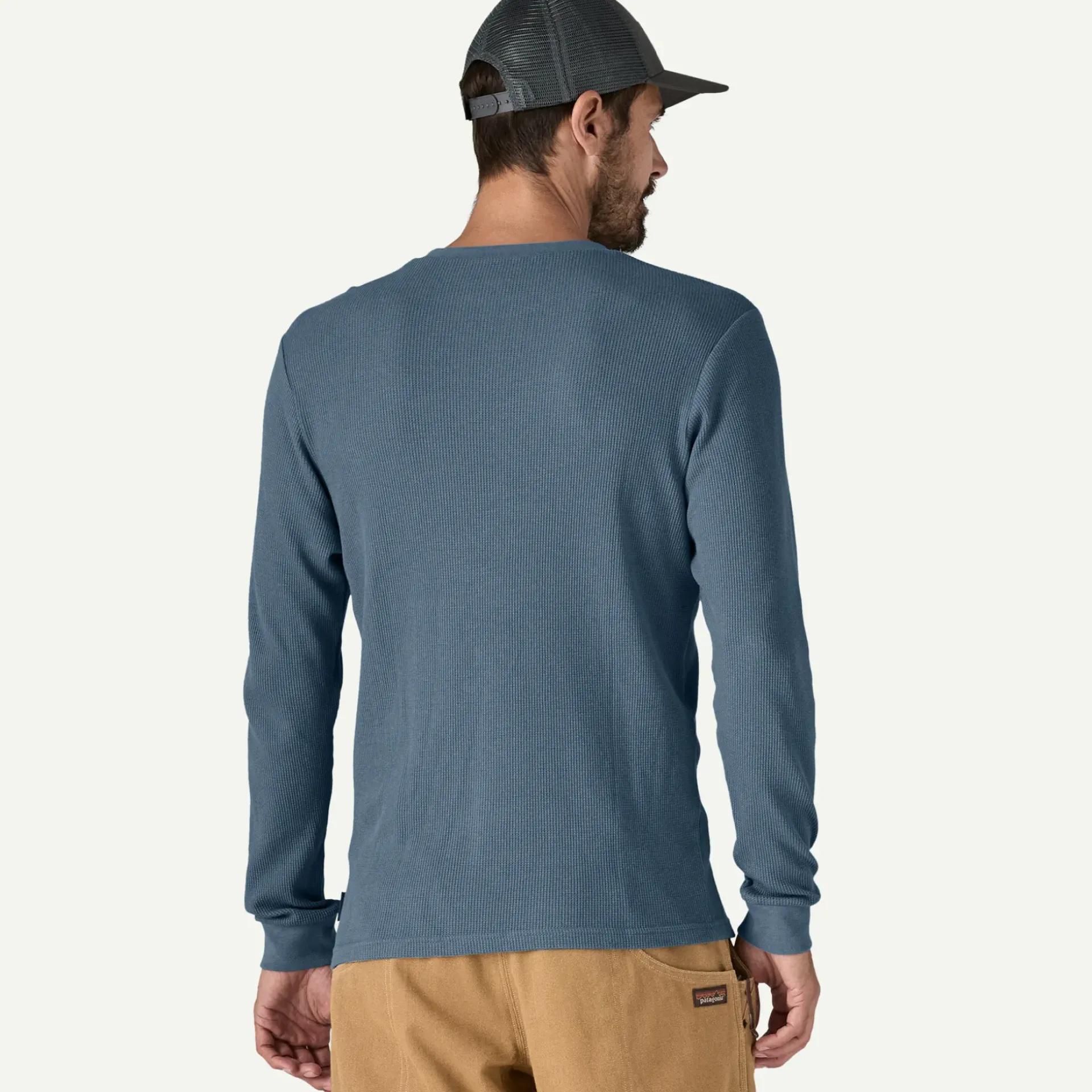 Discount Men's Work Waffle Crewneck T-Shirts|Long Sleeve