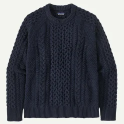 Best Recycled Wool-Blend Cable-Knit Crewneck Sweater Men's|Women’S