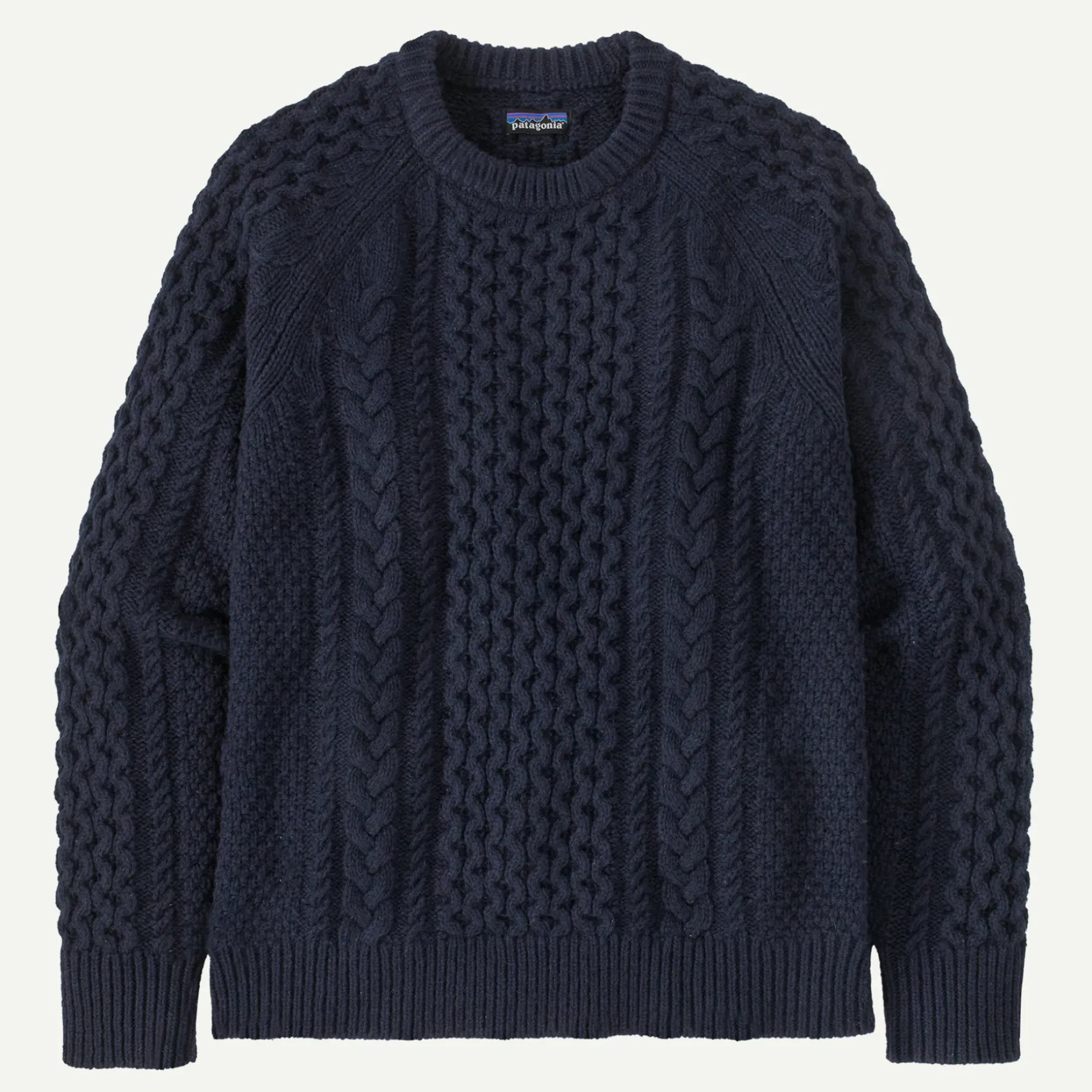 Best Recycled Wool-Blend Cable-Knit Crewneck Sweater Men's|Women’S