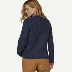 Best Recycled Wool-Blend Cable-Knit Crewneck Sweater Men's|Women’S