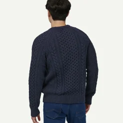 Best Recycled Wool-Blend Cable-Knit Crewneck Sweater Men's|Women’S