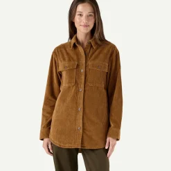 Outlet Women's Corduroy Overshirt Jacket Women Women’S|Button Down