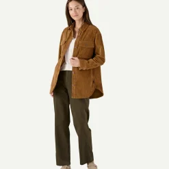 Outlet Women's Corduroy Overshirt Jacket Women Women’S|Button Down