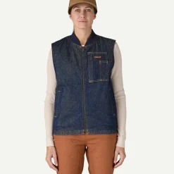 Clearance Women's Insulated Work Denim Vest Women Vests|Casual