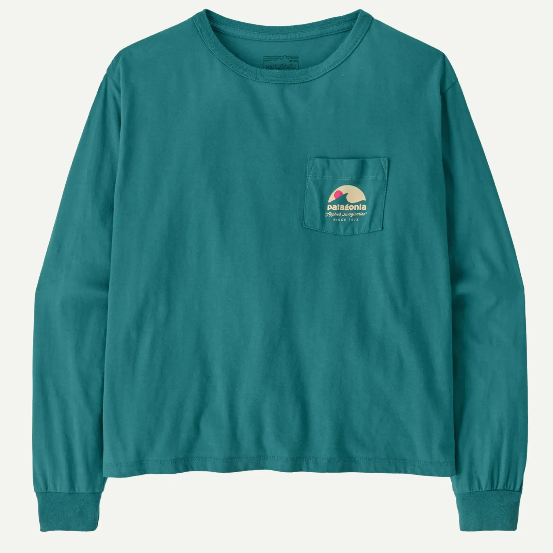 Discount Women's Long-Sleeved Applied Imagination Easy-Cut Organic Pocket T-Shirt Women T-Shirts|Long Sleeve