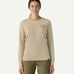 Outlet Women's Long-Sleeved Capilene&reg; Cool Daily Graphic Shirt - Lands Women Shop Women’S|Shop Women’S