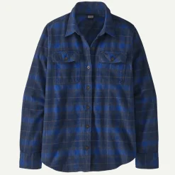 Hot Women's Long-Sleeved Organic Cotton Midweight Fjord Flannel Shirt Women Women’S|Button Down