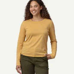 Sale Women's Long-Sleeved Regenerative Organic Certified&reg; Cotton Tee Women Women’S|T-Shirts