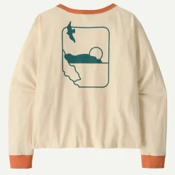Hot Women's Long-Sleeved Swell Drifter Easy-Cut Organic T-Shirt Women T-Shirts|Long Sleeve