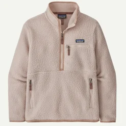 Women's Retro Pile Fleece Marsupial Pullover Women Women’S|Pullovers