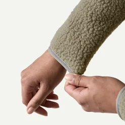 Women's Retro Pile Fleece Marsupial Pullover Women Women’S|Pullovers
