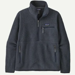 Women's Retro Pile Fleece Marsupial Pullover Women Women’S|Pullovers