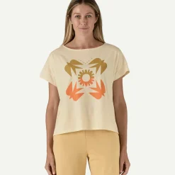 Women's Sunfirst Relaxed Drop-Sleeve Organic T-Shirt Women T-Shirts|Short Sleeve