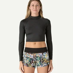 New Women's Swell Seeker Cropped Rashguard Women Shop Women’S|Boardshorts & Rashguards