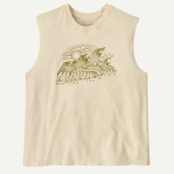 Clearance Women's Wind Runner Boxy Organic Tank Top Women T-Shirts|Short Sleeve