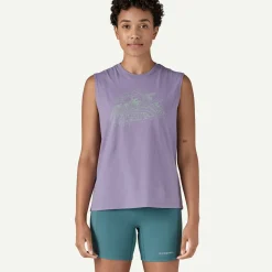 Clearance Women's Wind Runner Boxy Organic Tank Top Women T-Shirts|Short Sleeve