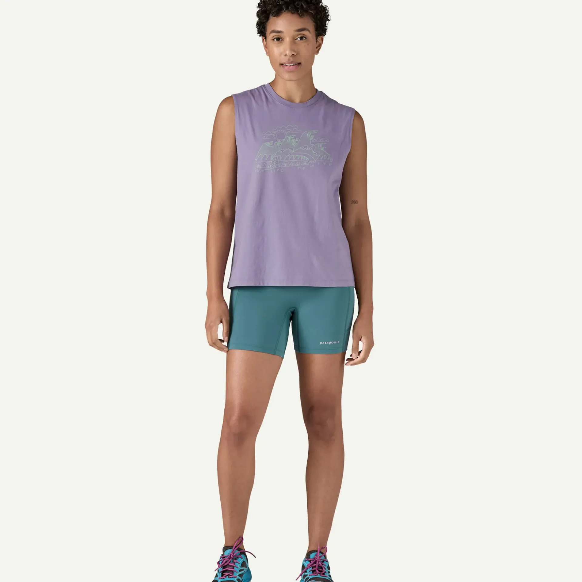 Clearance Women's Wind Runner Boxy Organic Tank Top Women T-Shirts|Short Sleeve
