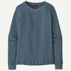 Best Women's Work Waffle Crewneck Women T-Shirts|Long Sleeve