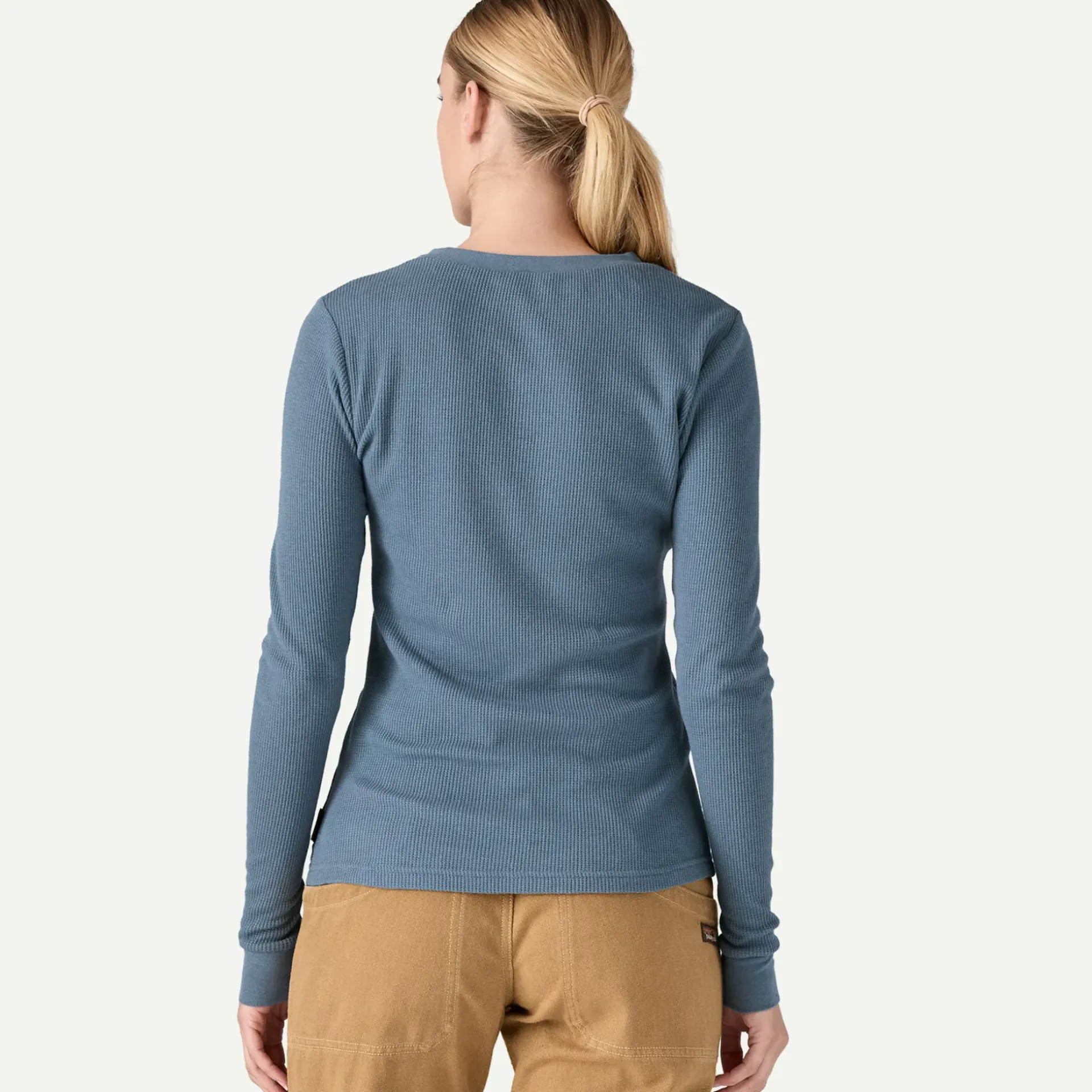 Best Women's Work Waffle Crewneck Women T-Shirts|Long Sleeve